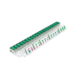 Mahjong américain Green Diamond en acrylique imprimé à l'intérieur, mini mahjong roulé à la main, transfrontalier Europe - Product Image 5