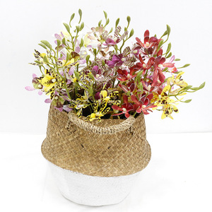 Meirui Nuevo Estilo Orquídea Araña Mini de 2 Ramas <span class=keywords><strong>Dendrobium</strong></span> Flores Decorativas Artificiales Impresas en 3D de Plástico para Hotel, Boda, Salón - Product Image 4