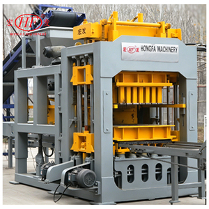 เครื่องทำอิฐ HongFa QT8-15 ประสิทธิภาพสูง รองรับแม่พิมพ์หลายแบบ สำหรับผลิต<span class=keywords><strong>เสา</strong></span>คอนกรีตและหินปูพื้น - Product Image 2