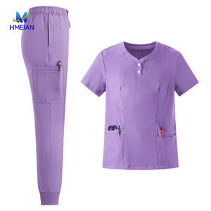 Conjunto de Uniformes Médicos para Mujer, Traje Médico Rojo de Hospital, Uniformes Médicos de Marca Privada - Product Image 4