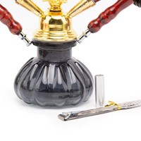 Tige de bâton Laziza Megahed Portable narguilé en gros cristal vague bouteille fleur narguilé ensemble narguilé Huka Vandpibe Vannpipe