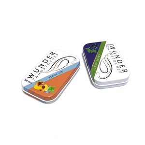 Boîte en métal personnalisable avec logo imprimé, motif, couvercle rabattable, boîte à bonbons, boîte à cigarettes, petite boîte en fer - Product Image 3
