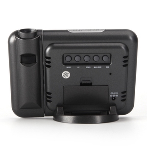 Màu sắc màn hình lịch Trạm thời tiết dự báo kỹ thuật số chiếu Đồng Hồ Báo Thức Màu Đen Cáp USB điện tử Châu Âu ABS - Product Image 4