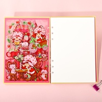 Cuaderno A7 de Hojas Sueltas Acrílicas con Diseño Navideño y de Halloween de Mikko, Estilo Japonés y Coreano, 50 Páginas, Diario DIY, Dibujos Animados y Anime