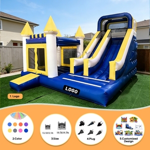 Castillo Inflable, Casa de Brinco Inflable, Combo de Tobogán Inflable, Casa de Brinco Inflable <span class=keywords><strong>para</strong></span> Niños y <span class=keywords><strong>Adultos</strong></span> con Soplador - Product Image 2