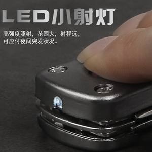 Porte-clés multifonctionnel d'extérieur, couteau pliant, tournevis, ouvre-bouteille, six en un, en acier inoxydable avec lumière LED - Product Image 4