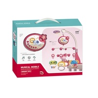 Jouet pour bébé nouveau-né, clochettes de lit étoiles, clochettes rotatives suspendues pour bébé avec projecteur lumineux, musique, clochettes musicales pour bébé, jouet suspendu pour poussette
