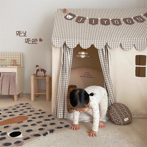 Niños Niñas Interior Exterior Beige Algodón Juguetes Tienda Ventana Casa <span class=keywords><strong>de</strong></span> juegos Princesa <span class=keywords><strong>Castillo</strong></span> Niños Tipi Tienda - Product Image 4