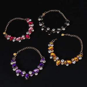 Luxury Crystal <b>Pet</b> Puppy <b>Collar</b> for Small Dogs Sweet Cat <b>Collar</b> Adjustable Princess Rhinestone Dog Necklace for Wedding Party - Product Image 4