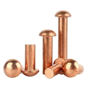 Rivets solides à tête demi-ronde en cuivre avec <span class=keywords><strong>rivet</strong></span> en laiton semi-rond <span class=keywords><strong>DIN</strong></span> <span class=keywords><strong>660</strong></span> - Product Image 4