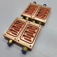 Plaque de refroidissement liquide en acier inoxydable, aluminium et cuivre, usinée CNC, sur mesure, à haute dissipation thermique