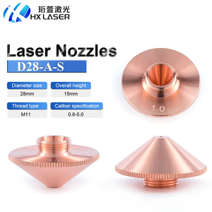 Buse de découpe <span class=keywords><strong>laser</strong></span> en cuivre HXLASER D28 M11 H15 pour Raytools et machines de découpe <span class=keywords><strong>laser</strong></span> <span class=keywords><strong>Bodor</strong></span>, buse <span class=keywords><strong>laser</strong></span> monocouche Cau - Product Image 2