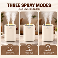 Diffuseur d'huiles essentielles ultrasonique personnalisé de 1350 ml, humidificateur d'air aromathérapeutique pour la pièce