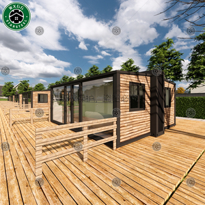 Villa mobile extensible de 2 à 3 chambres en conteneur, construction rapide, maison préfabriquée en kit avec panneaux sandwich - Product Image 3