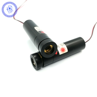 Module Laser bleu clair à points transversaux, 405nm 50mW, avec dissipateur thermique, Violet, focalisable