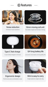 Lp5 Tws Auriculares 9d Estéreo Auriculares inalámbricos Deportes Impermeable Tws Think Auricular inalámbrico Original - Product Image 3