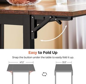 <strong>Small</strong> Kitchen <strong>Table</strong> Set of <strong>2</strong> Industrial <strong>Dining</strong> <strong>Table</strong> Breakfast <strong>Table</strong> <strong>and</strong> <strong>2</strong> <strong>Chairs</strong> <strong>Dining</strong> Room Apartment Furniture - Product Image 6