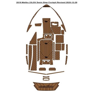 แผ่นรองพื้นสำหรับเรือ Sea Ray 270 Sundeck ปี <span class=keywords><strong>2006</strong></span> ทำจากโฟม EVA ลายไม้สัก สำหรับพื้นที่อาบแดดและว่ายน้ำ  แบบ Seadek MarineMat Gatorstep ติดตั้งง่ายด้วยกาวในตัว - Product Image 6