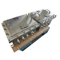 Boîtier électrique antidéflagrant Ex Db IIB T4 Gb IP66 SS316 LD-FBJX-I, boîte de commande soudée 220V 40A 350*400*250mm