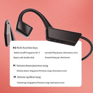 colgando tipo oído no-en-oído impermeable de deportes auriculares Bluetooth <span class=keywords><strong>5</strong></span>,0 conducción ósea auriculares Bluetooth - Product Image 6