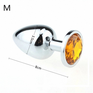 Giocattoli Sessuali Unisex, Giochi BDSM, Plug Anali in Metallo, Diametro 2,7 cm, Cristalli Colorati, Stimolatore per Coppie, Stimolatore Prostatico Femminile e Maschile - Product Image 6