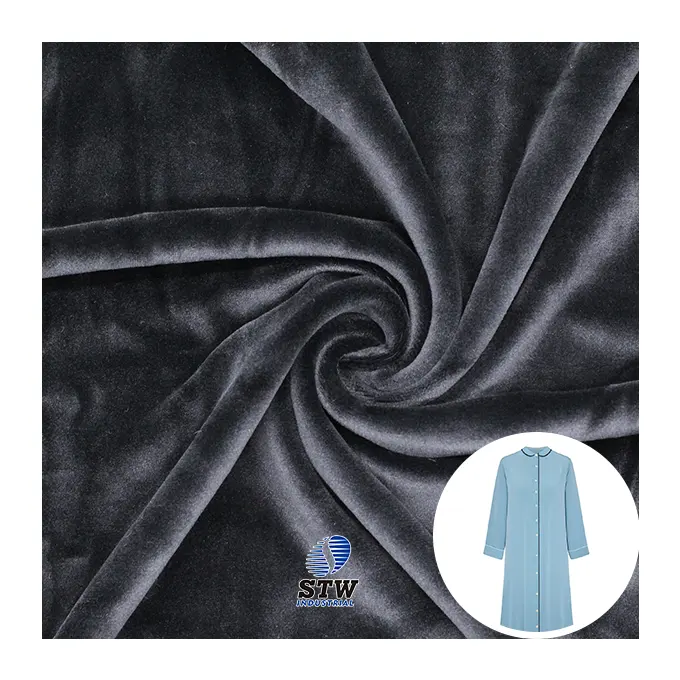Wholesale Solid 95%polyester 5%spandex 210gsm Super Soft Velvet