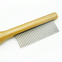 Produits pour animaux de compagnie nettoyage chien toilettage en bois peigne anti-puces pour animaux de compagnie épilateur peigne brosse pour chats