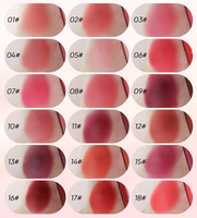 Rouge à lèvres liquide mat en velours, haute pigmentation, enrichi en vitamine E, beurre de karité et acide hyaluronique, nourrissant, effet gloss