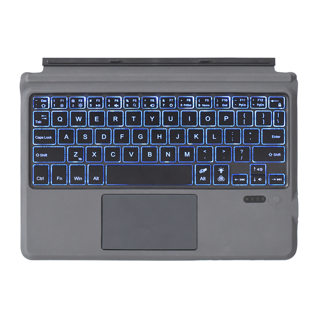 New Backlit Keypad for Surface Go 1 2 3 Wireless Magnetic Keyboard Ultra Thin Type-C Full Size Touchpad Arabic Korean