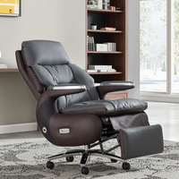 Fauteuil de Direction Pivotant de Luxe Moderne, Nouveau Design, Inclinable Manuel/Électrique, Chaise de Bureau pour Usage Domestique