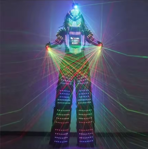 Traje de Robot Flamenco RGB Full LED con Zancos, Luces Láser para Manos, Ideal para Discotecas, Desfiles Callejeros y Espectáculos Escénicos - Product Image 6