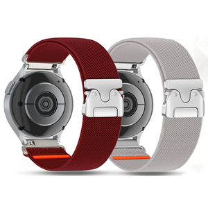 BEEFLYPOWER 20 22mm <span class=keywords><strong>Bracelet</strong></span> de montre en nylon et métal de qualité supérieure avec boucle parachute pour montres connectées Samsung Watch 7/6/5/4 - Product Image 1