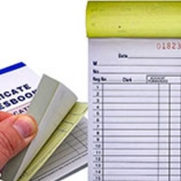Libreta de Facturas Profesional y Duradera, Papel Autocopiativo Personalizable para Registro, Suministro al por Mayor, Resistente al Agua y al Aceite, ISO9001