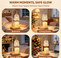 Lampe chauffe-bougie avec minuterie et variateur d'intensité - Cadeaux d'anniversaire pour femmes, décoration de chambre, Noël