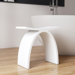 Asiento de Ducha Moderno para Personas Mayores con Patas de Superficie Sólida, Taburetes de Ducha Blancos, Banco de Ducha Portátil, Fabricante de Taburetes - Product Image 1