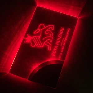 บัตรธุรกิจโลหะแบบกำหนดเองของ BOYA พร้อม NFC LED ดีไซน์สไตล์นางฟ้า สำหรับงานศิลปะและของสะสม - Product Image 2