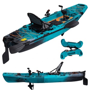 Kayak de pagayage extérieur <span class=keywords><strong>en</strong></span> deux parties facile à transporter avec entraînement à ailettes Surf <span class=keywords><strong>en</strong></span> <span class=keywords><strong>eau</strong></span> peu profonde Lacs profonds Océan Fabriqué <span class=keywords><strong>en</strong></span> <span class=keywords><strong>polyéthylène</strong></span> durable - Product Image 5