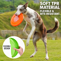 Disque volant de luxe 2-en-1 en TPR pour chien, gamelle flottante résistante aux morsures, jouet de rapport pour l'entraînement et le jeu en extérieur