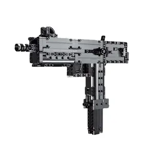 Mold KING 14012 building block can fire guns MOC Submachine gun boy assembly model pistol particle splicing giocattoli per bambini