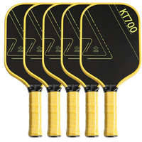 Raquette de pickleball Guanlin FC Guanlin-24 en fibre de carbone synthétique 16 mm, sans bordure, approuvée pour l'entraînement des enfants, haute qualité, pour l'extérieur