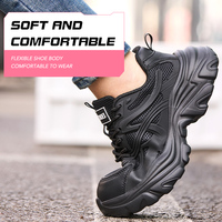 Chaussures de travail respirantes pour femmes, semelle isolante et amortissante, anti-écrasement, anti-perforation, antidérapantes, légères, type baskets