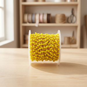 Chapelet tendance fait main en calcédoine jaune avec perles, chaîne en CZ, connecteurs en laiton plaqué or et agate, forme rondelle, composants de bijoux - Product Image 2