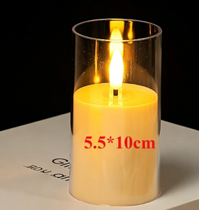 <span class=keywords><strong>Bougie</strong></span> <span class=keywords><strong>LED</strong></span> sans <span class=keywords><strong>flamme</strong></span> scintillante de 5,5 cm, en osier, télécommandée, pour décorations de Noël, de fêtes, de maison et de mariage - Product Image 5