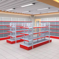 Étagères de présentation pour supermarchés, rayonnages métalliques empilables pour magasins d'alimentation, qualité usine, prix le plus bas, personnalisables
