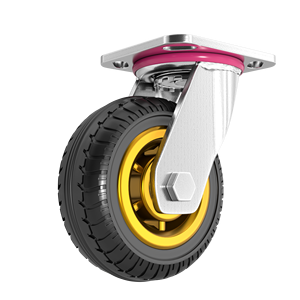 Hochleistungs-Gummi-Lenkrad Schwenkbare Lenk rollen Doppel lager - Product Image 1