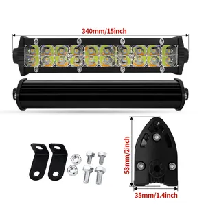 YIMEI New trend 60w led bar 8inch white amber led bar two color with flash led power bar 60w