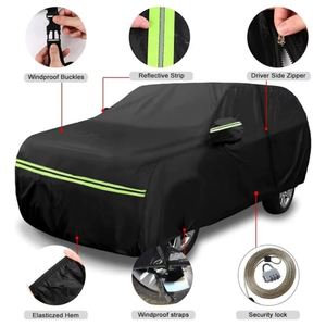 Funda Impermeable para Coche, Reemplazo Personalizado para VW <span class=keywords><strong>Golf</strong></span> 2003-2025 con Puerta con Cremallera y Bandas Antiviento para Protección Contra Nieve, Lluvia, Polvo y Granizo - Product Image 2