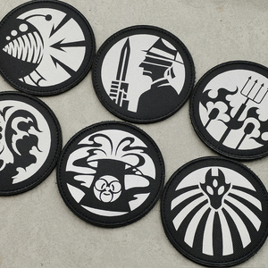 Funny Meaningful Pattern Reflective <strong>SCP</strong> Tactical Shadow Interesting Reflective Gray Patch Sew-On Hook&amp;Loop <strong>SCP</strong> Patch - Product Image 1