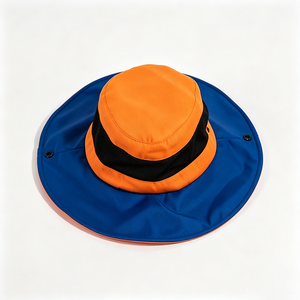 Sombrero de Pescador para Mujer con Bloques de Color, Ala Ancha, UPF50+, Transpirable, de Malla, para Pesca, Viajes, Playa - Product Image 4