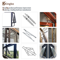Charnière de fenêtre à battant Friction Stay Quincaillerie en aluminium Apparence de rainure carrée de haute qualité SUS 304 Fabricants Top Hung 5kg